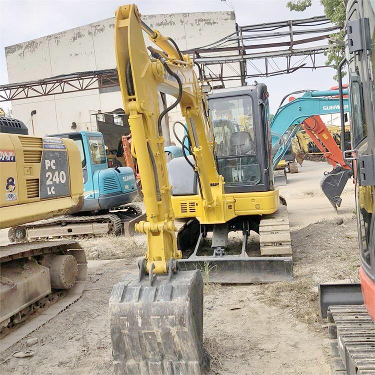 Original Japan Komatsu Used 55MR Small Excavator PC55MR-2 Compact Mini Excavator