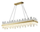 Polished Chrome Restaurant Chandeliers Gold K9 Crystal Lighting Indoor Light Fixtures