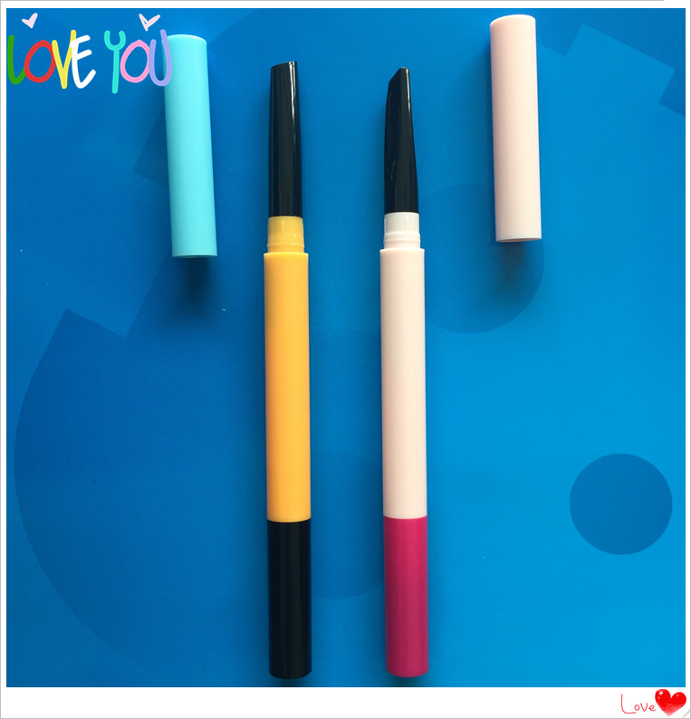 OEM professional customized ABS eyebrow pencil, waterproof long lasting cosmetic eye brow pencil