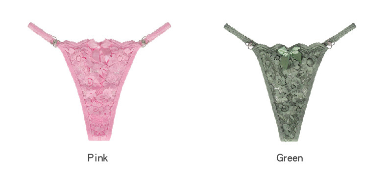 Lacey G Strings Low Rise String Thong Rhinestone Back Thong Invisible Panties Japanese Junior