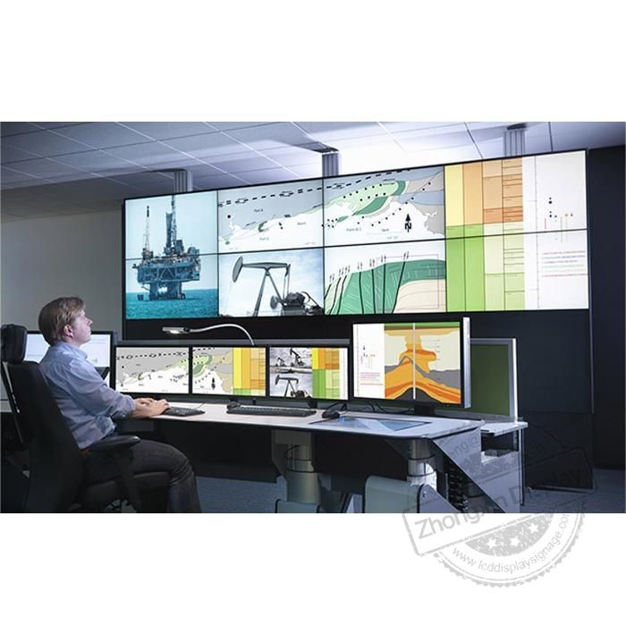 High Definition 46" 1.7mm bezel LCD DID Video wall 3x3 for Seamless Video Wall Panel Size