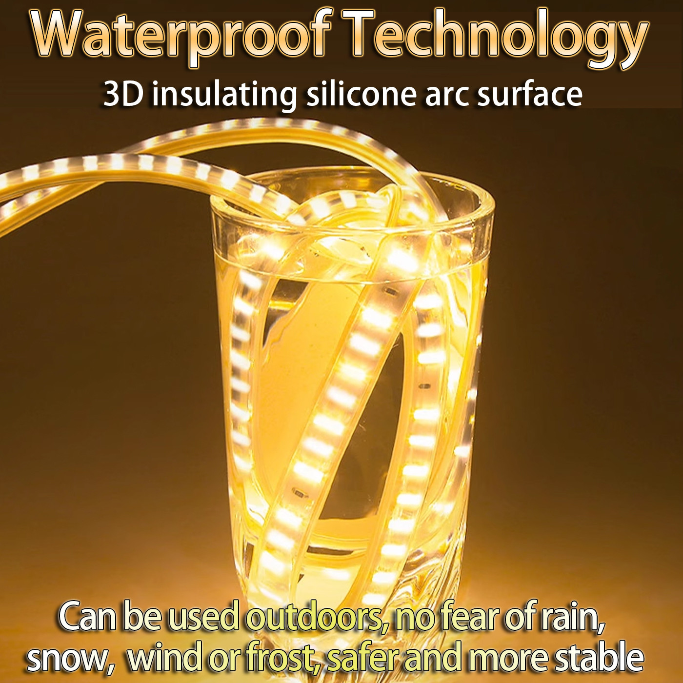 Wire Drawing Surface 24V LED Light Strip for Special Brightness Outdoor Lighting