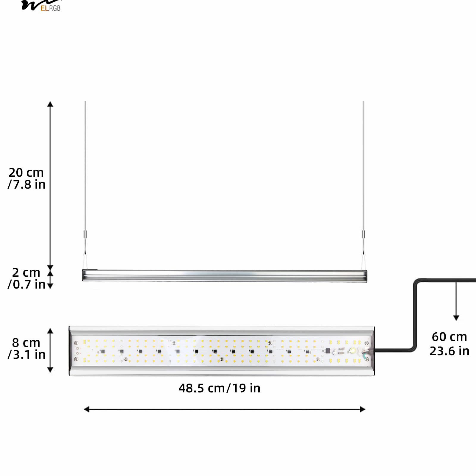 Kitchen Plants' Growth Essential Upgraded Full Spectrum Plant Light with 5000K 3000K