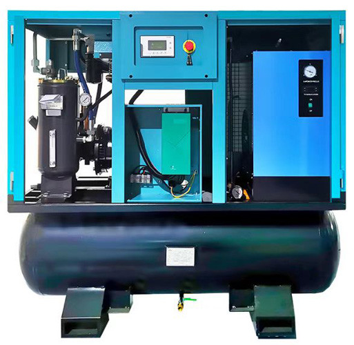 VSD Laser Cutter High Power Oil Injected Screw Air Compressor Permanent Magnet Motor