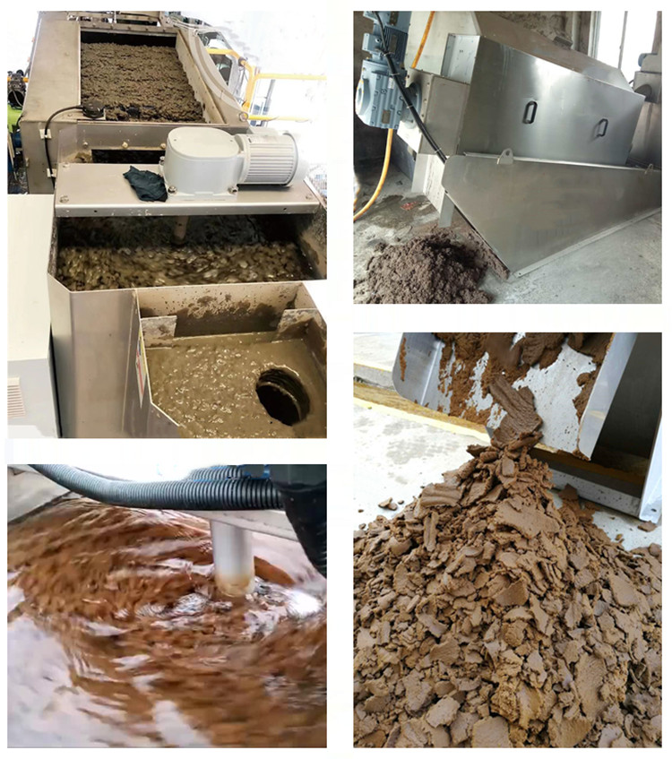 1 Agricultural Equipment Pig Dung Manure Screw Press Waste Disposal Sludge Dewatering Machine 0.75