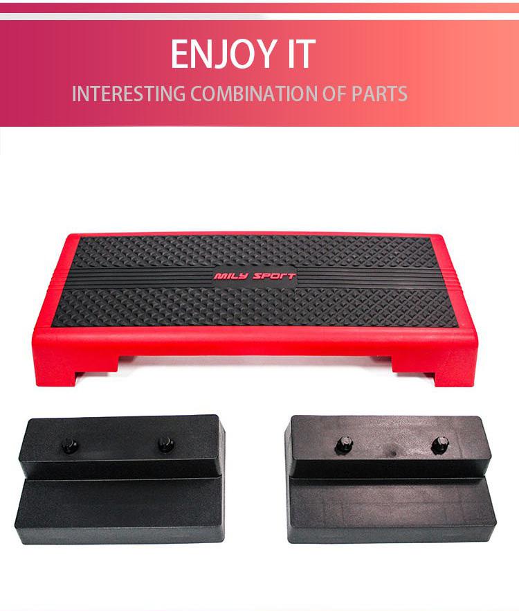 H25MM 6.8kg TPE Aerobic Step Up Platform Multifunctional Aerobic Deck For Home Gym