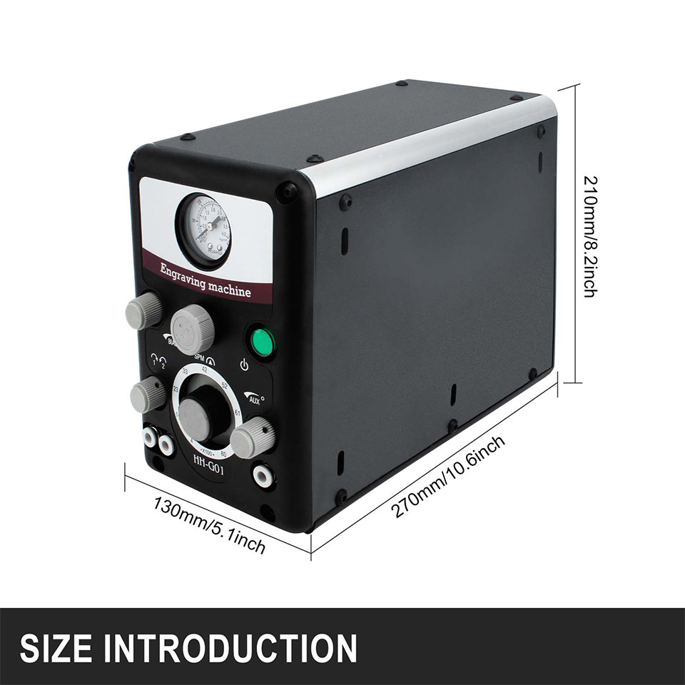 220V 50HZ Jewelry Engraving Machine Double Headed Pneumatic Jewelry Engraver