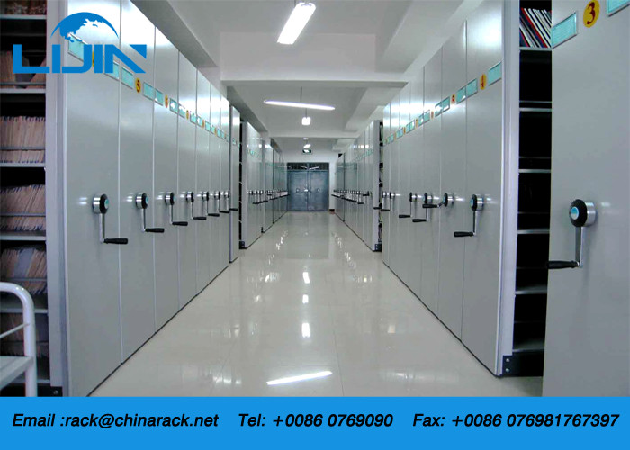 Safety High Efficiency Movable Filing Cabinet / Stainless Storage Rack CE Certified