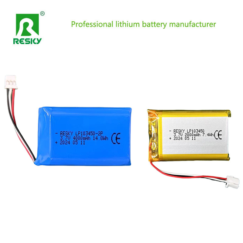 2s Lithium Polymer Battery Pack 103450 7.4v 2000mAh 14.8wh Li-ion Batteries