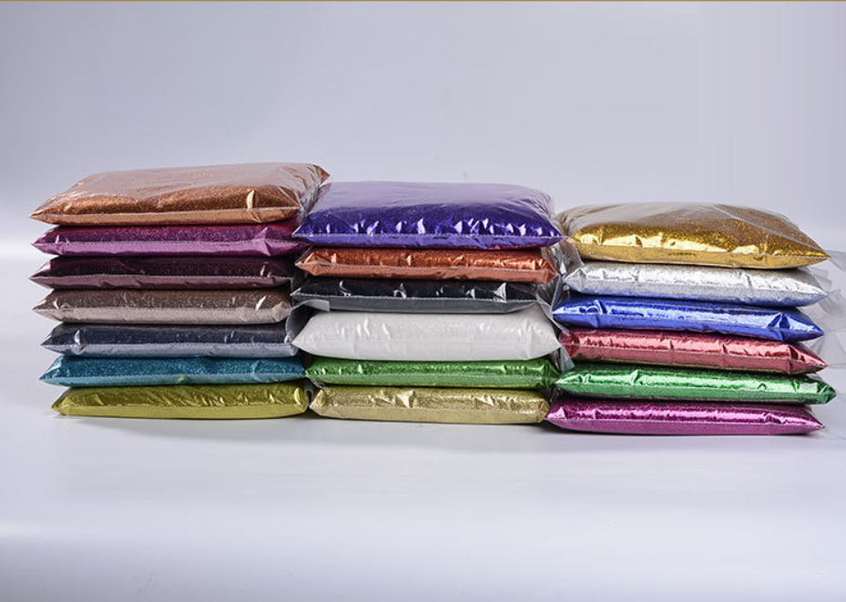 Europe Regional Feature 1kg Bulk Metal Silver Gold Reflective Shape Glitter Powder for Cosmetic Decoration in 365 Colors