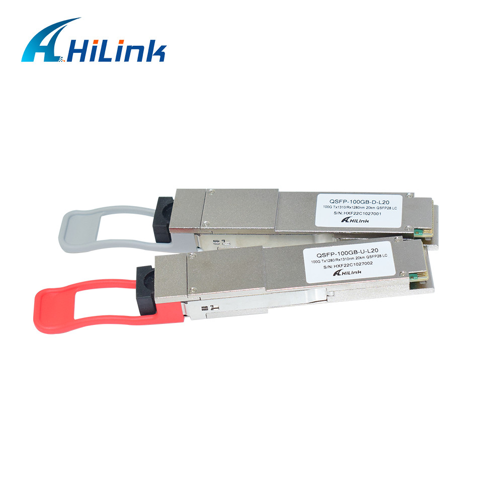 100GBASE - BX20 Optical Transceiver Module QSFP28 LAN WDM 1280nm 1310nm 20km LC Simplex Transceiver