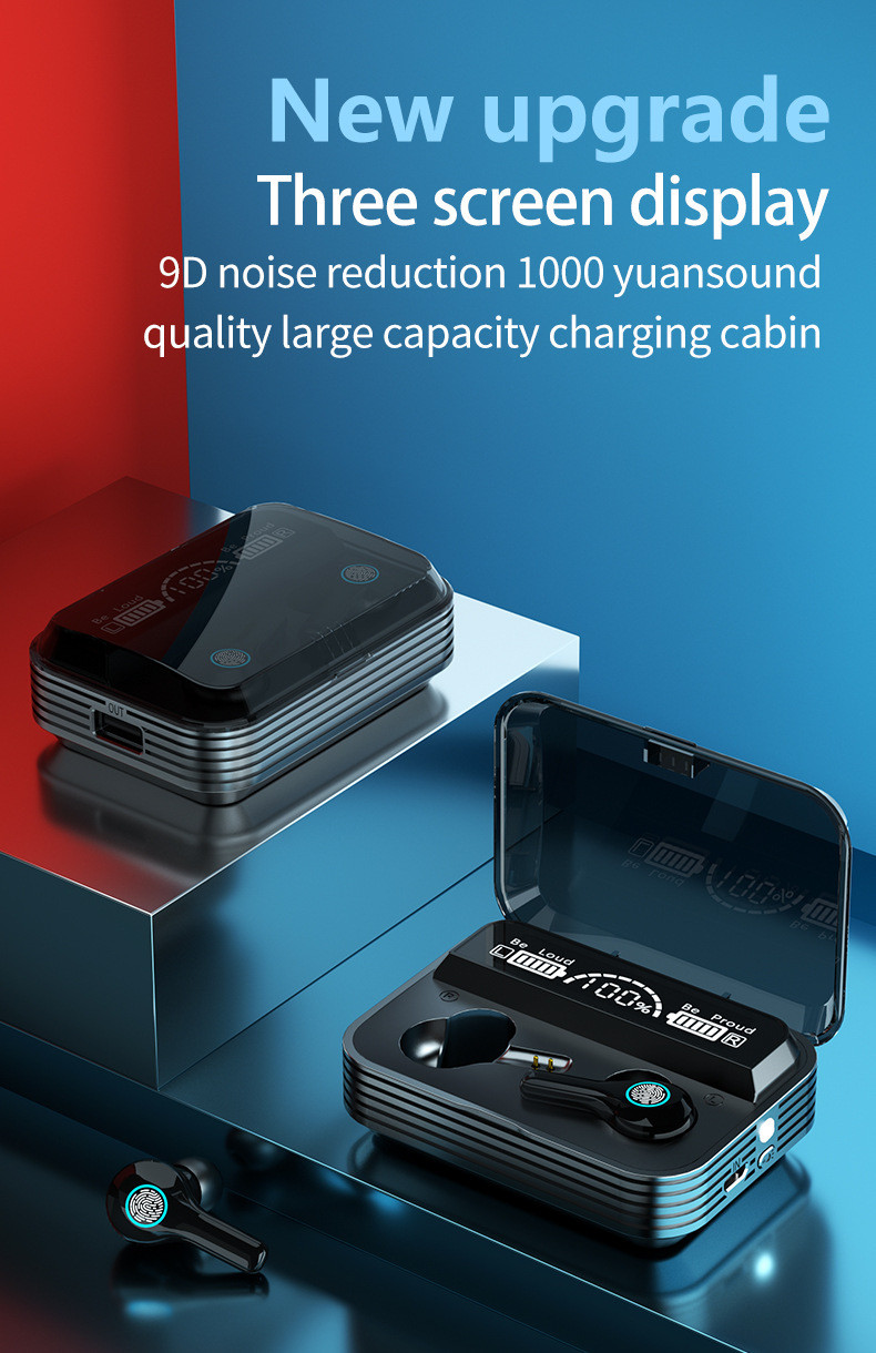 IPX7 Waterproof Bluetooth Earbuds CVC8.0 Active Noise Cancelling Earphones