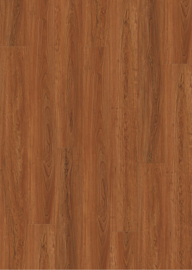 183mm SPC Click Flooring Formaldehyde Free Non Slip Unilin Click Cherrywood Burlywood Wood Grain GKBM JR-W17024