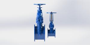 Buy cheap Flanged Connection EPDM Seal Water Gate Valve Low Pressure Loss product
