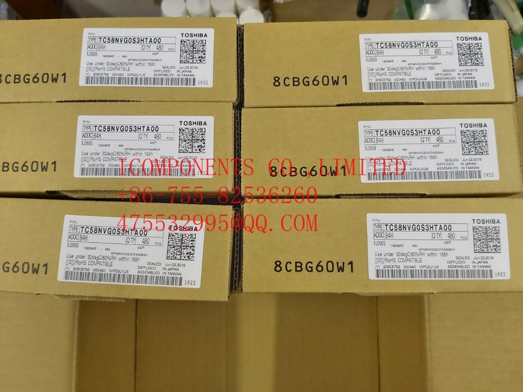 TC58BVG0S3HBAI4 KIOXIA NAND Flash Parallel 3.3V 1G-bit 128M x 8 63-Pin FBGA