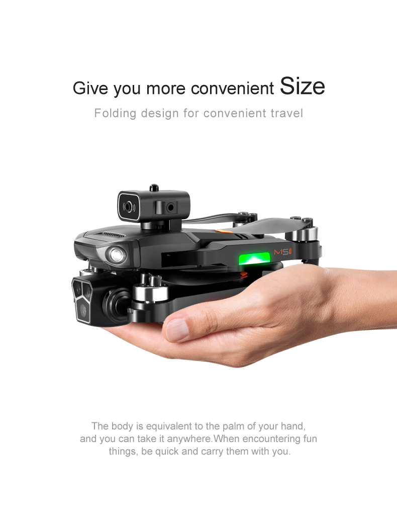Operator Skill Level M1s Drone 4k Profesional Hd Dual Camera Dron Wifi 1080p Real-time Transmission with Long Flight Time