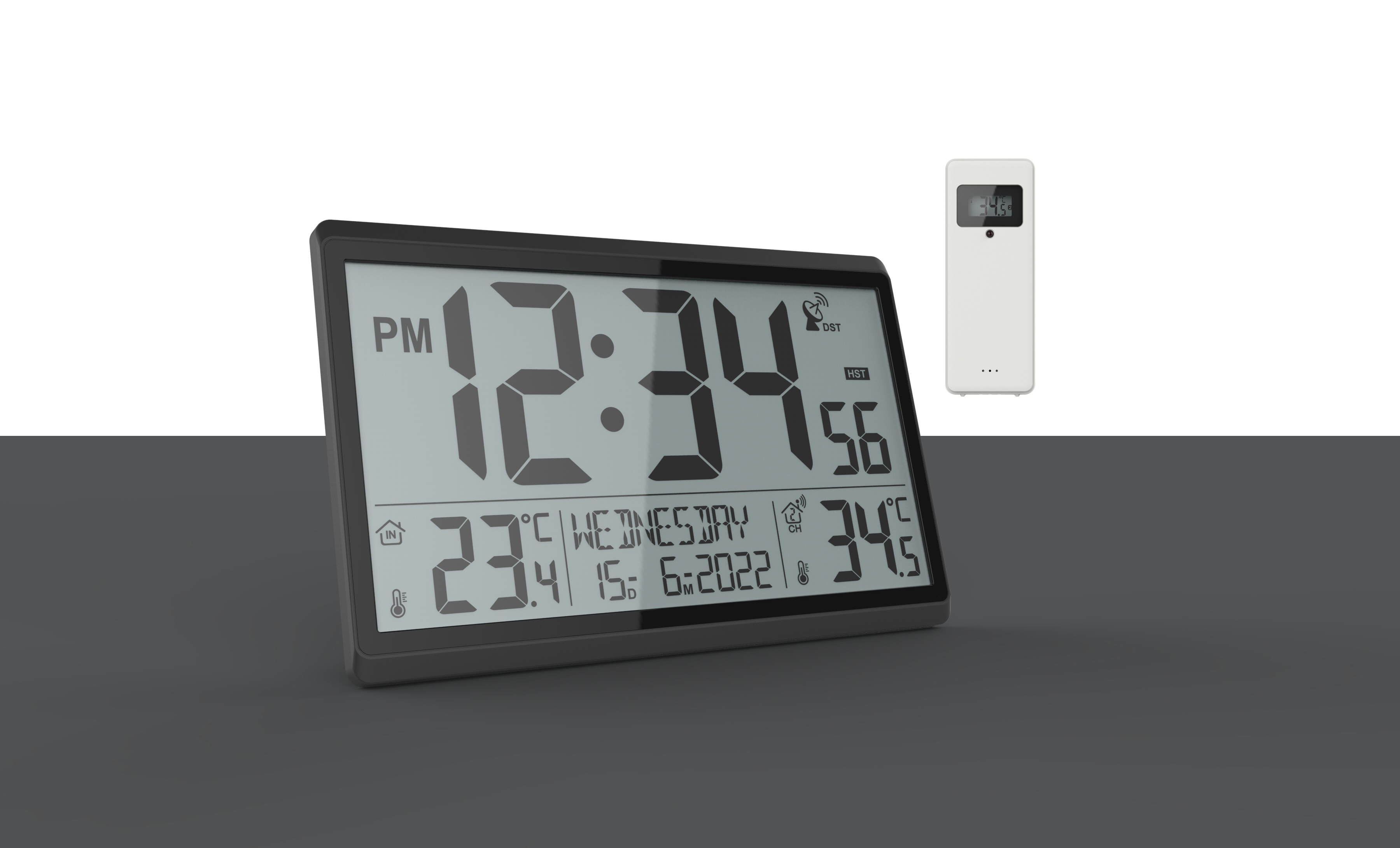 YOUTON Jumbo Wall Clock The Ultimate Digital Table Clock for Indoor Outdoor Temperature