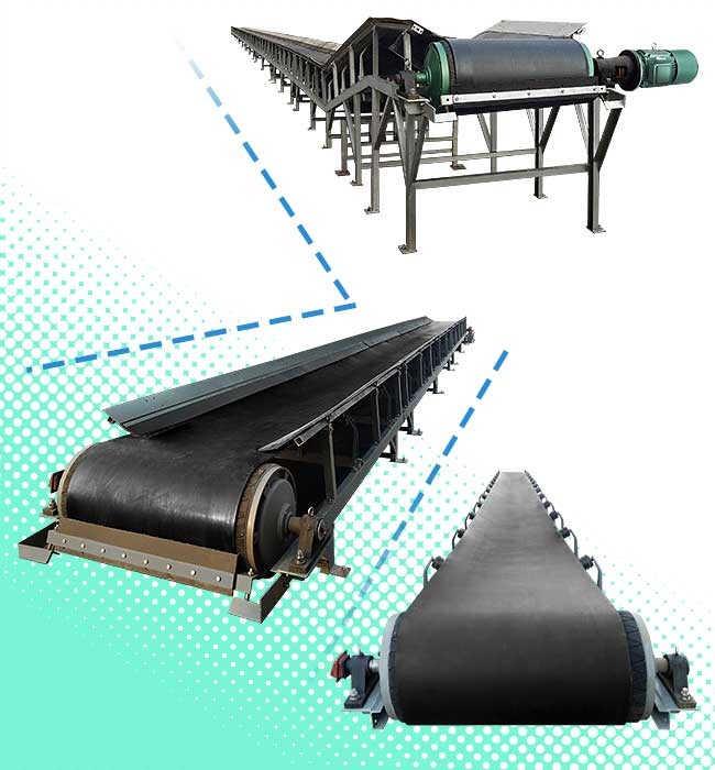 Motor Reducer Drive Inclined Conveyor Belt