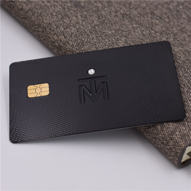 Personalized Stainless Steel Metal Card , Contactless NFC Business Cards for Qr Code Brushed