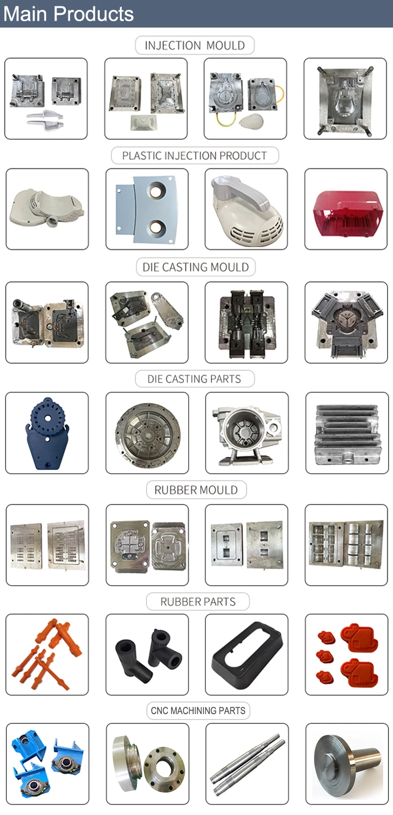 High Temperature Resistance Custom Rubber Silicone Parts for Household Products
