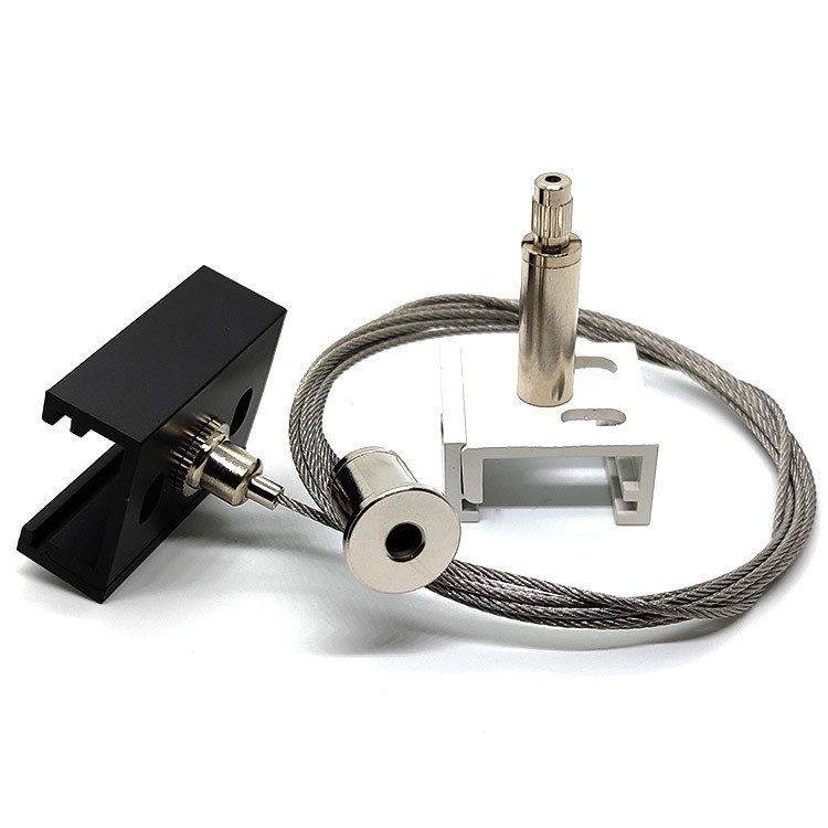 XTSC Track Ceiling Light Suspension Kit Wire Cable Gripper With Aluminum Panel Clip