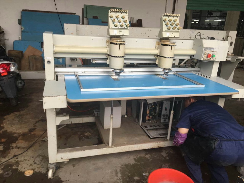Double Head Used Barudan Embroidery Machine / Household Embroidery Machine
