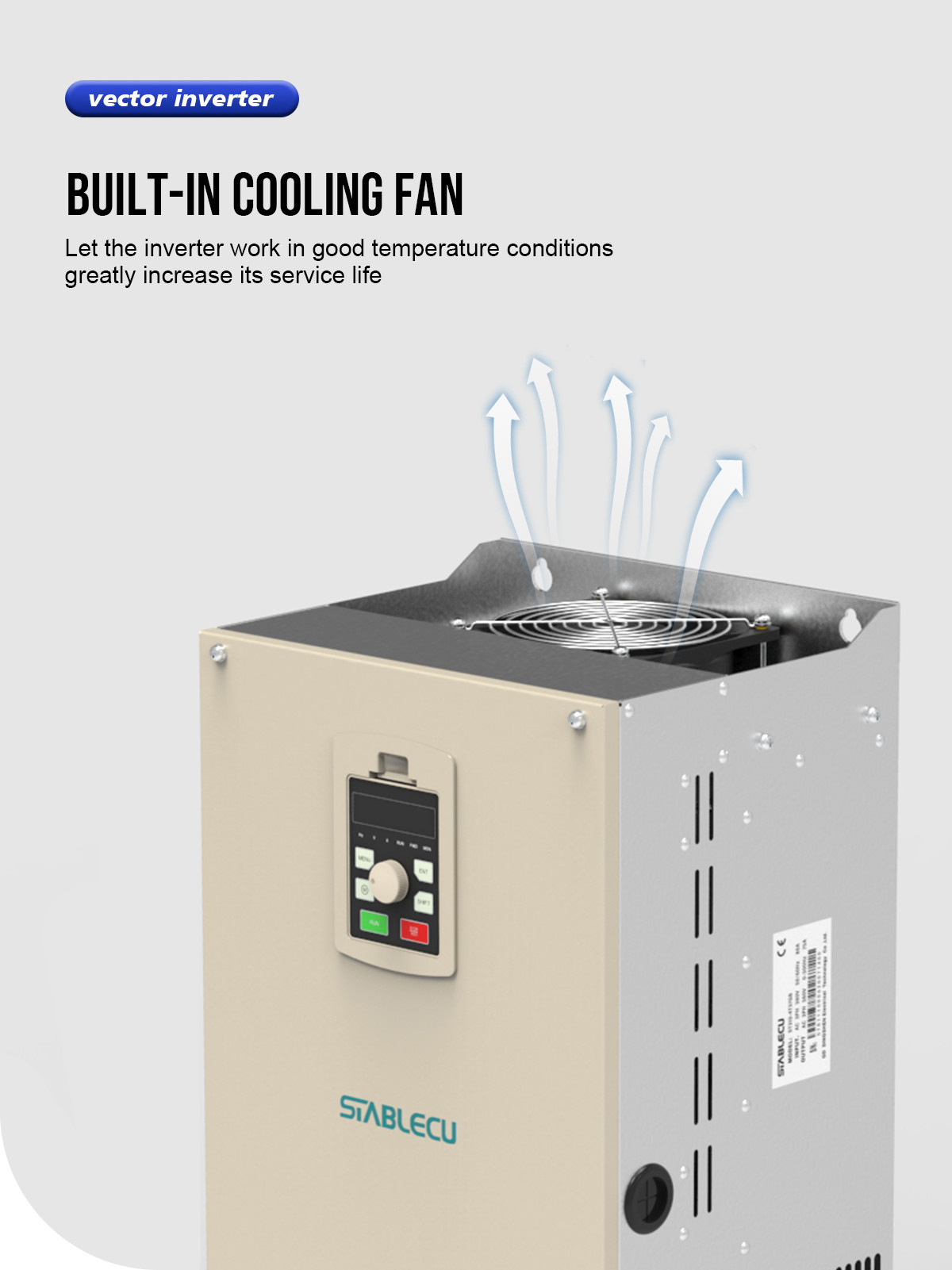 30KW AC Frequency Inverter Motor AC 3 Phase Vector Control