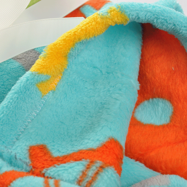 Baby Unisex Frog Fleece Blanket Animal Face Security Plush Blanket