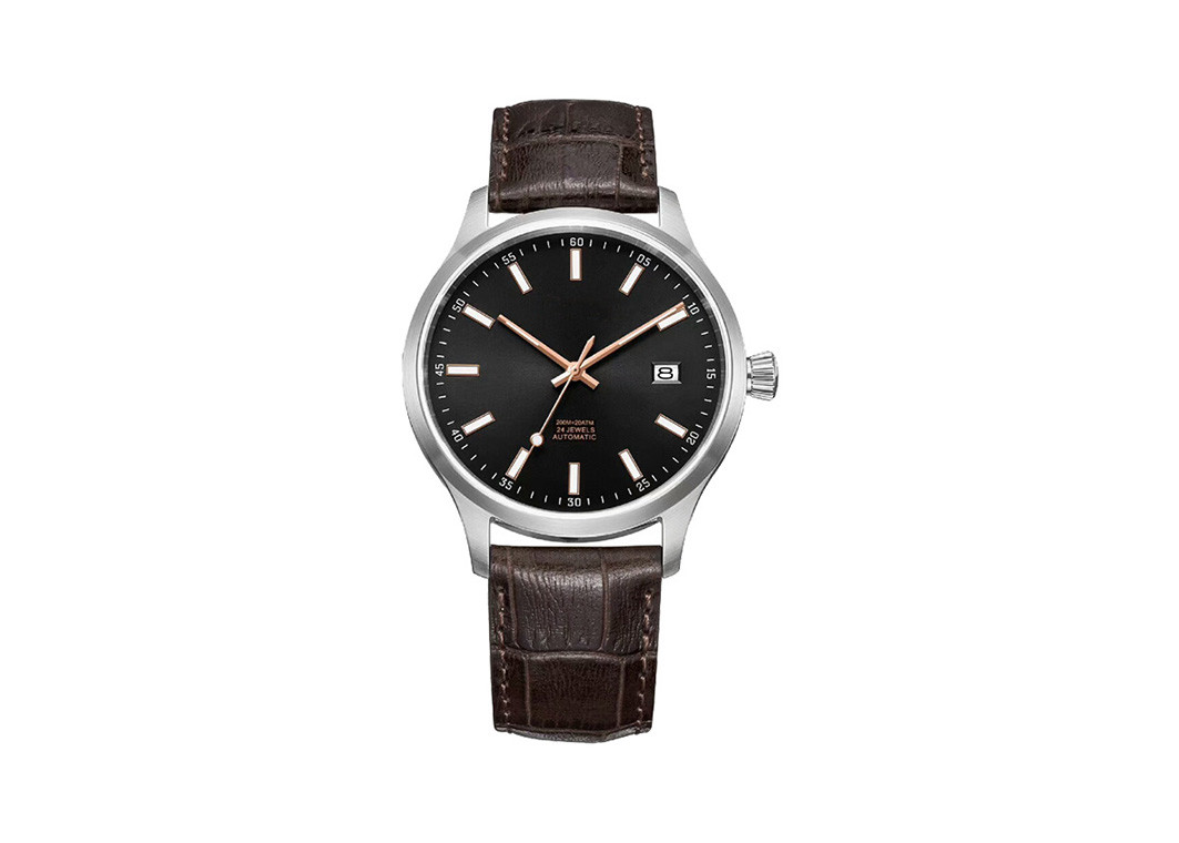 C3 Luminous Stainless Steel Dive Watches Automatic Genuine Leather