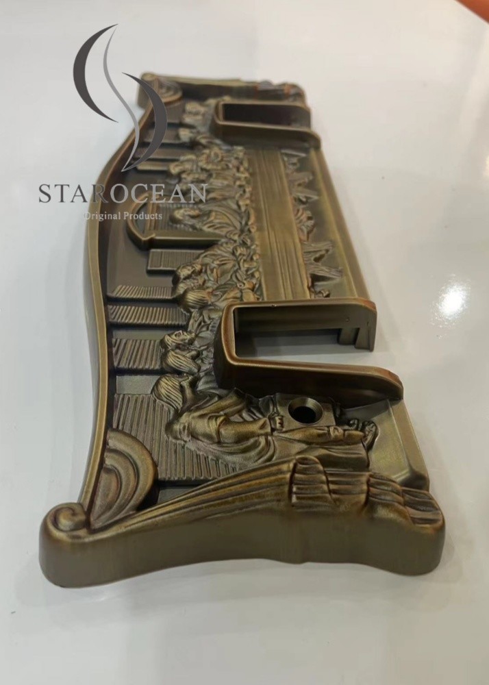Bronze Resin Coffin Accessories Last Supper Design Coffin Corner Plaque RSL01