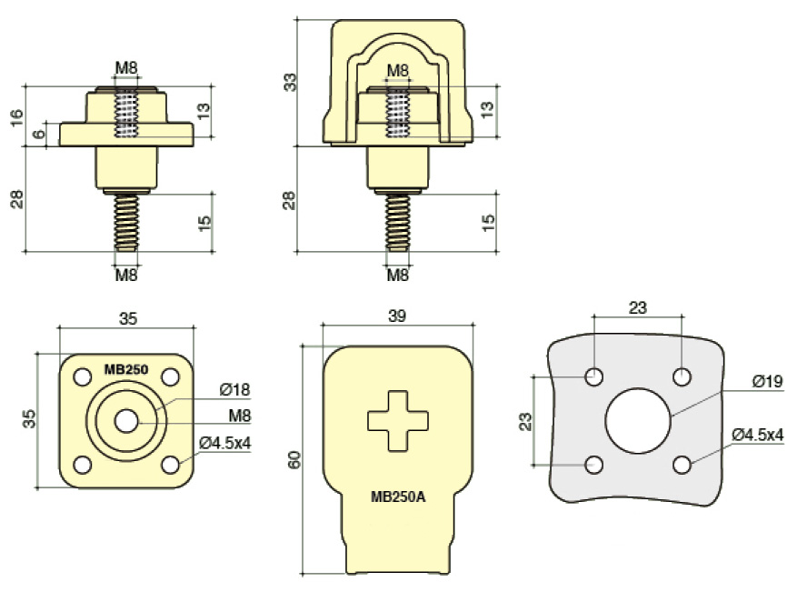 PowerSyntax High Current Lithium Battery Connector 250A Part No MB250SOO
