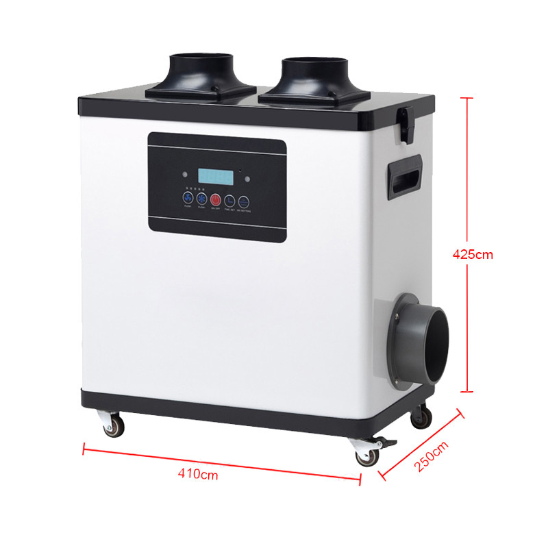 HEPA Filter Beauty Salon Portable Fume Extractor 80W PM2.5 1 Duct