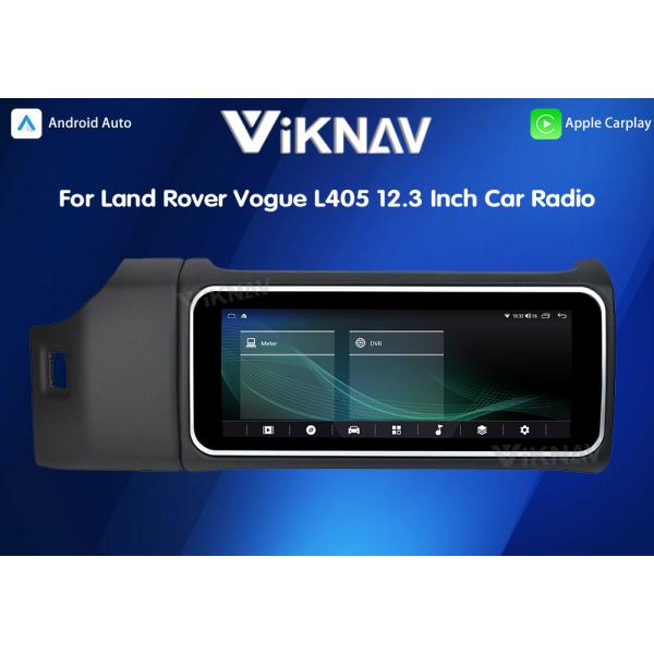 Viknav 12.3 Inch Touch Screen Car Radio For Land Rover Range Rover Vogue L405 2013-2017 Multimedia Player GPS Navigation Head Unit (Black)