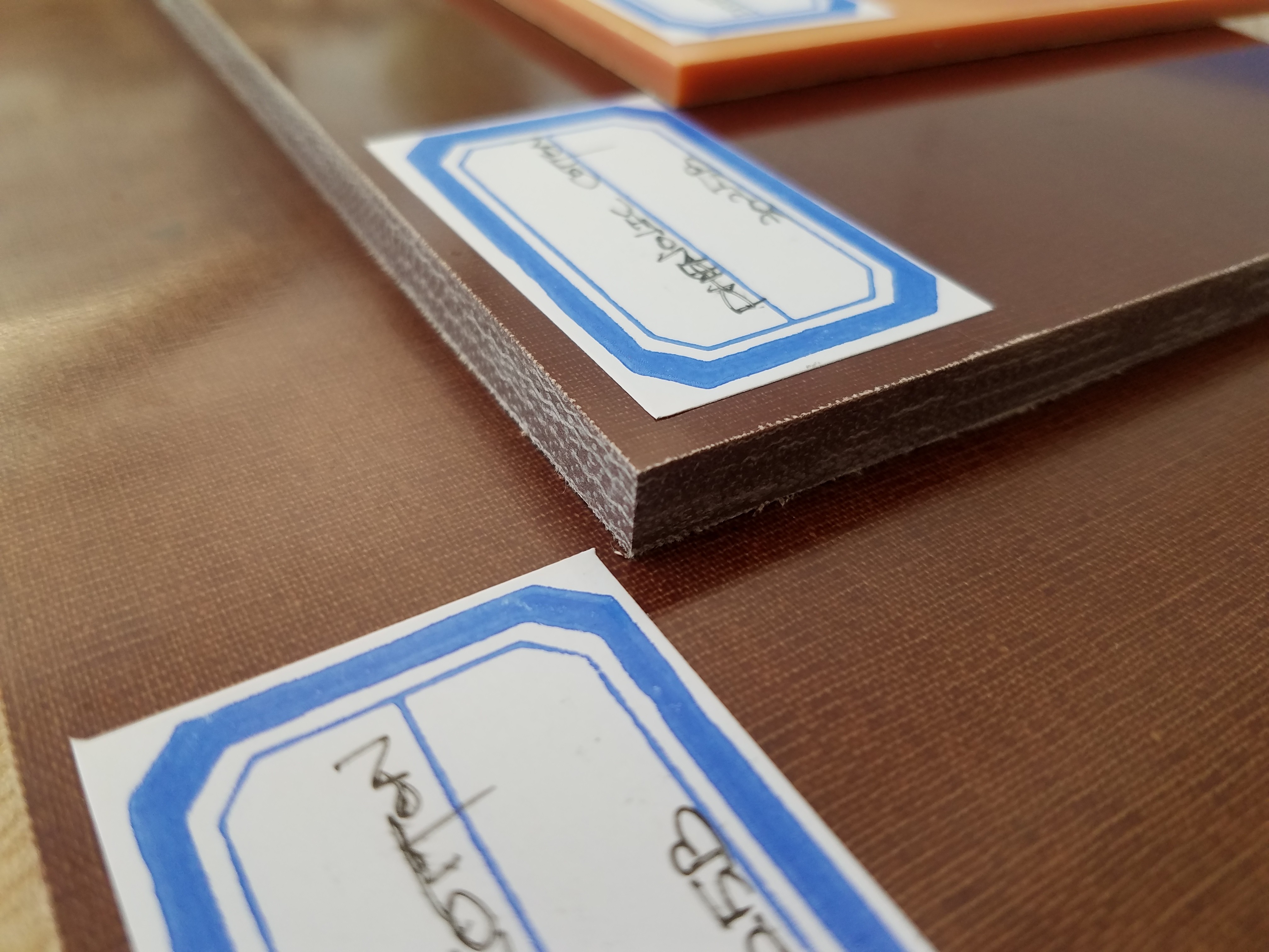 Brown Colored Plastic Sheet 90 - 110Mpa Flexural Strength For PCB / ICT Fixture