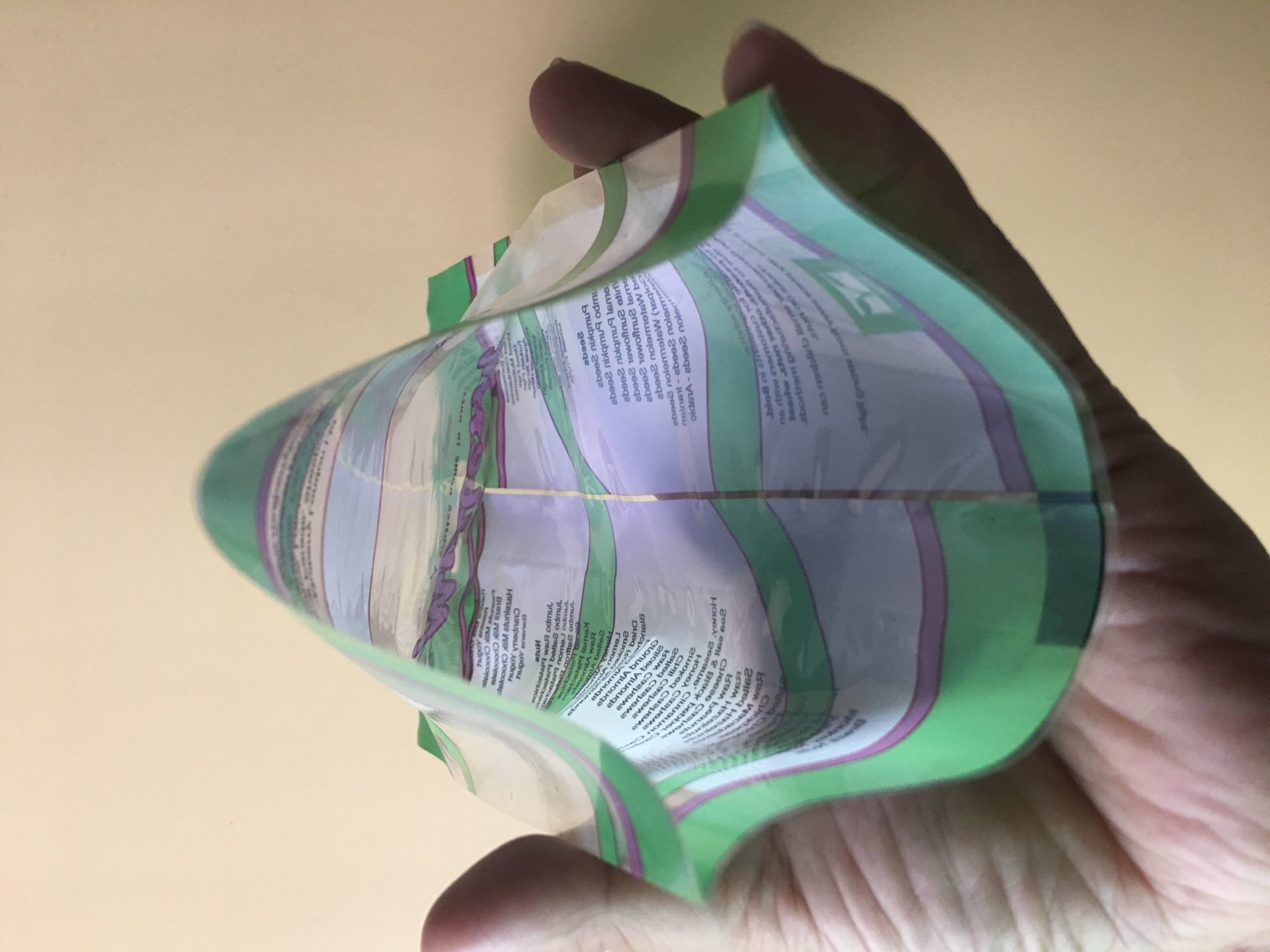 OPP + CPP Composite Packaging Poly Bags Open Bottom Heat - Sealed For Dried Fruit