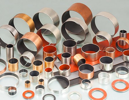 Metal-Polymer Low Friction Plain Bearings BUSHING FLANGE SIZE Metal-Polymer Bearings Bearings WC08Metal-Polymer Low Friction Plain Bearings