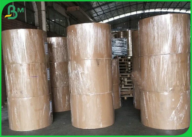 Unbleached Uncoated 50gsm 65gsm Virgin Brown Kraft Paper For Food Pack Bags