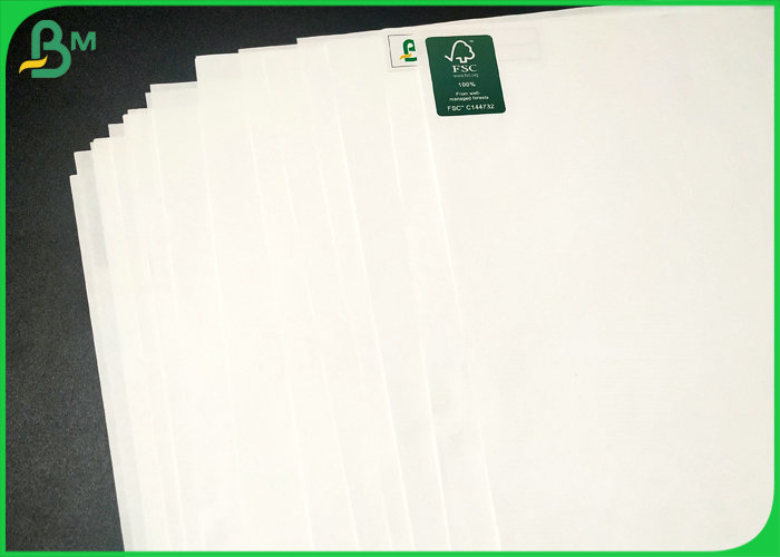 FDA Certified 70gsm Food Grade White Kraft Paper Roll For Food Packages