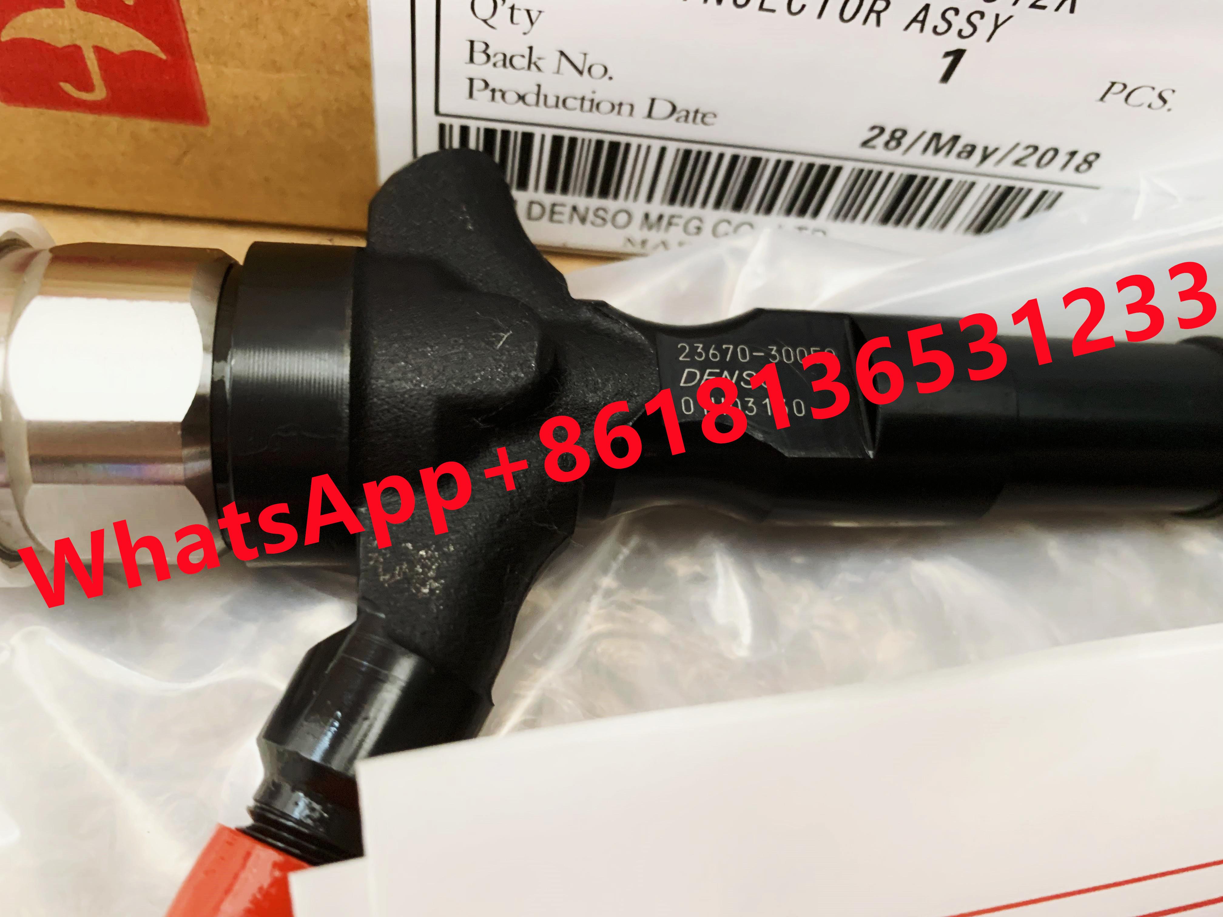4.9 Engine TS16949 23670-09330 Toyota Diesel Fuel Injectors