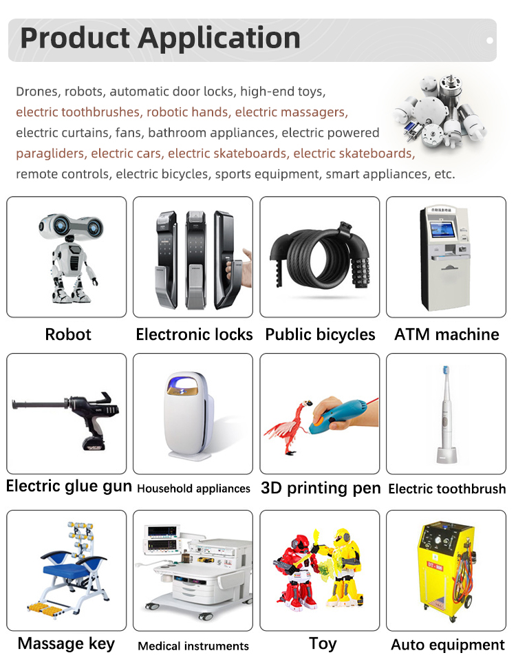 Micro Brushed Dc Electric Motor Electronic Lock Electric Curtain And Robot Motor