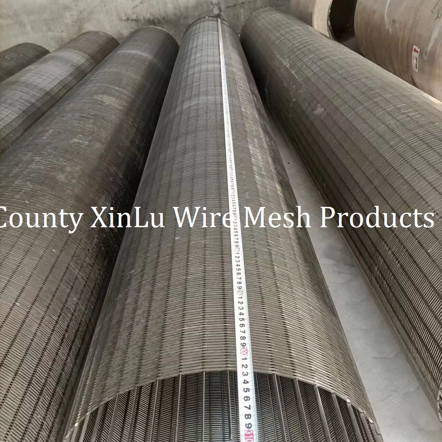 WEDGE WIRE WRAPPED CONTINUOUS SLOT ROTARY DRUM SCREEN MESH FROM XINLU METAL WIRE MESH