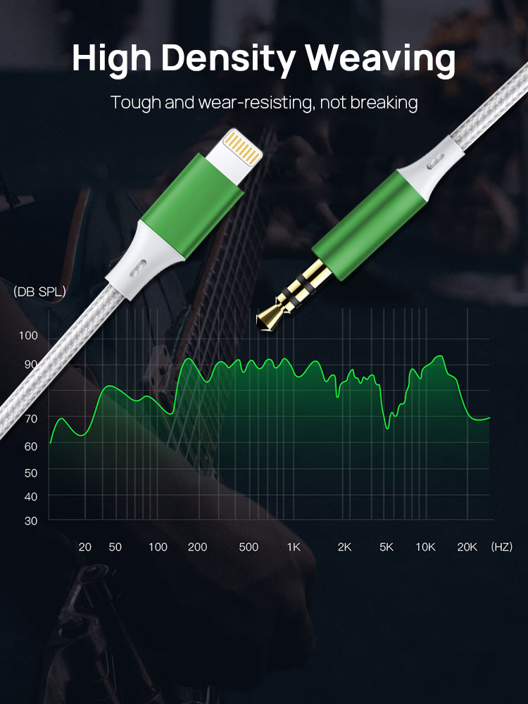MFI 8Pin Stereo Aux Cable Lightning To Audio Jack Cable