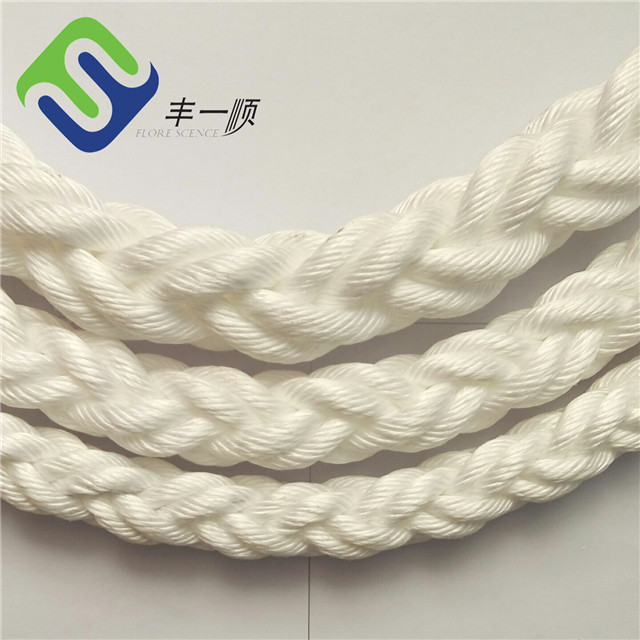 48mm PP Mono / Multifilament Marine Mooring Docking Rope 8 Strand 12 Strand