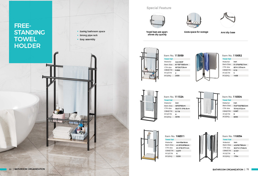 Bathroom Towel Rack With Acrylic Bars Free Standing Bathroom Towel Organizer Blanket Rack
