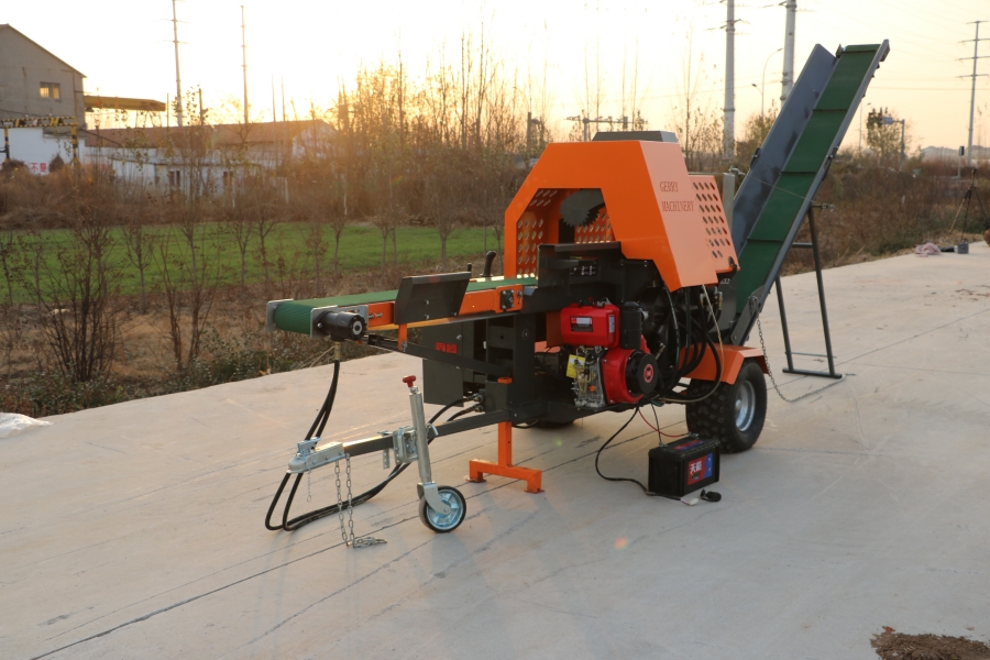 JieRui Forestry Machinery Skid Steer Log Splitter Firewood Processor for Woodworking