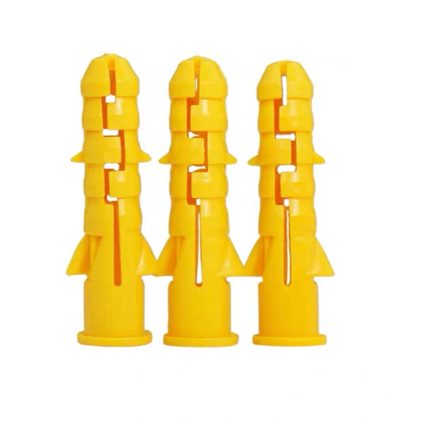Plastic Drywall Wall Anchors Nylon Wall Plug Anchor With Self Tapping Screws For Plasterboard