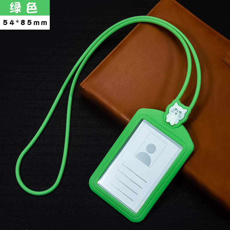 Professional Silicon Card Holder with Lanyard Neck Strap BPA Free