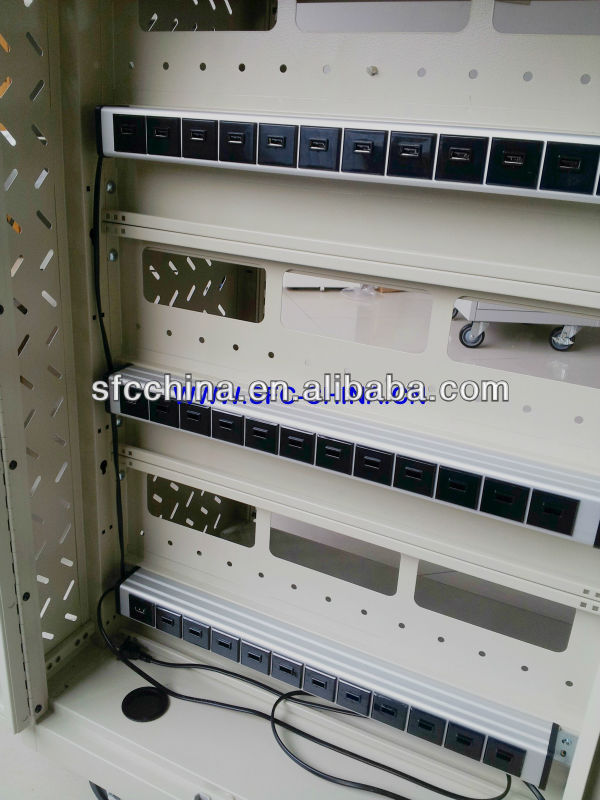 ETL Approved alu- alloy 5V 2.1A USB port charge strip