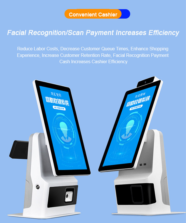 1920x1080 Interactive Kiosk Display 21.5 Subway Self Order Kiosk