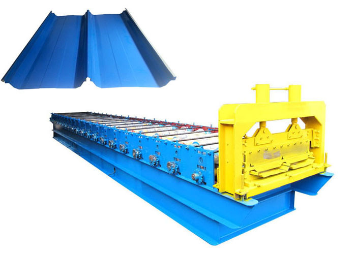 Prepainted Galvanized Standing Seam Metal Machine , Color Steel Roll Forming Machine